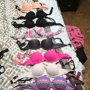 Lot of 8 Victoria secret Pink 34A bras
